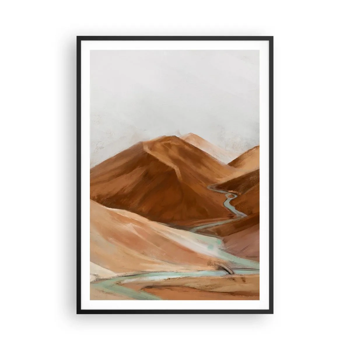 Poster in black frame - To the Source - 70x100 cm