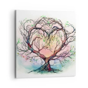 Canvas picture - Together Against the Wind - 60x60 cm