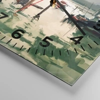 Clock face with numbers