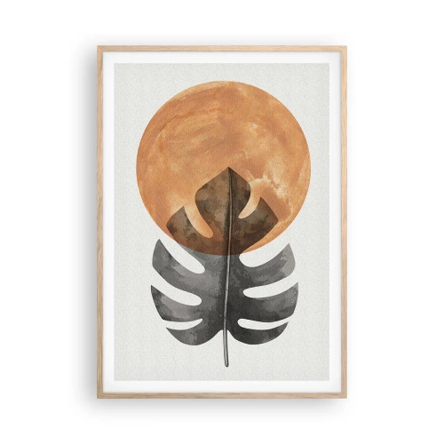 Poster in light oak frame - Always the Sun - 70x100 cm