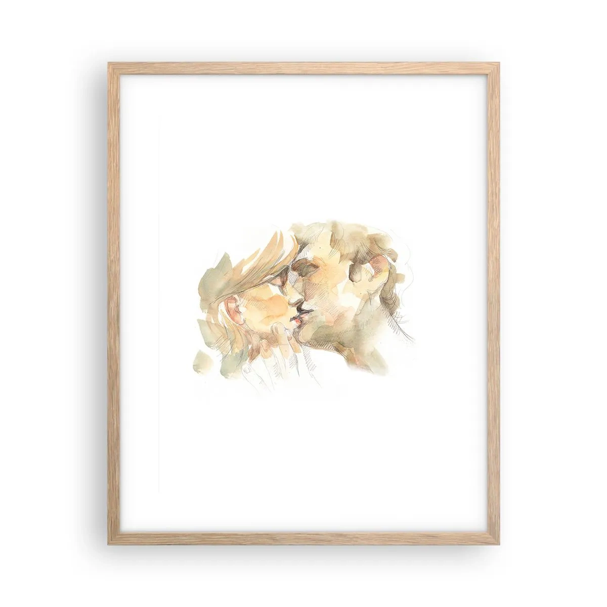 Poster in light oak frame - The Missing Half? - 40x50 cm