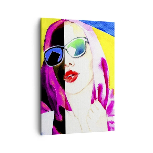 Canvas picture - I Am not White I Am not Black - 50x70 cm