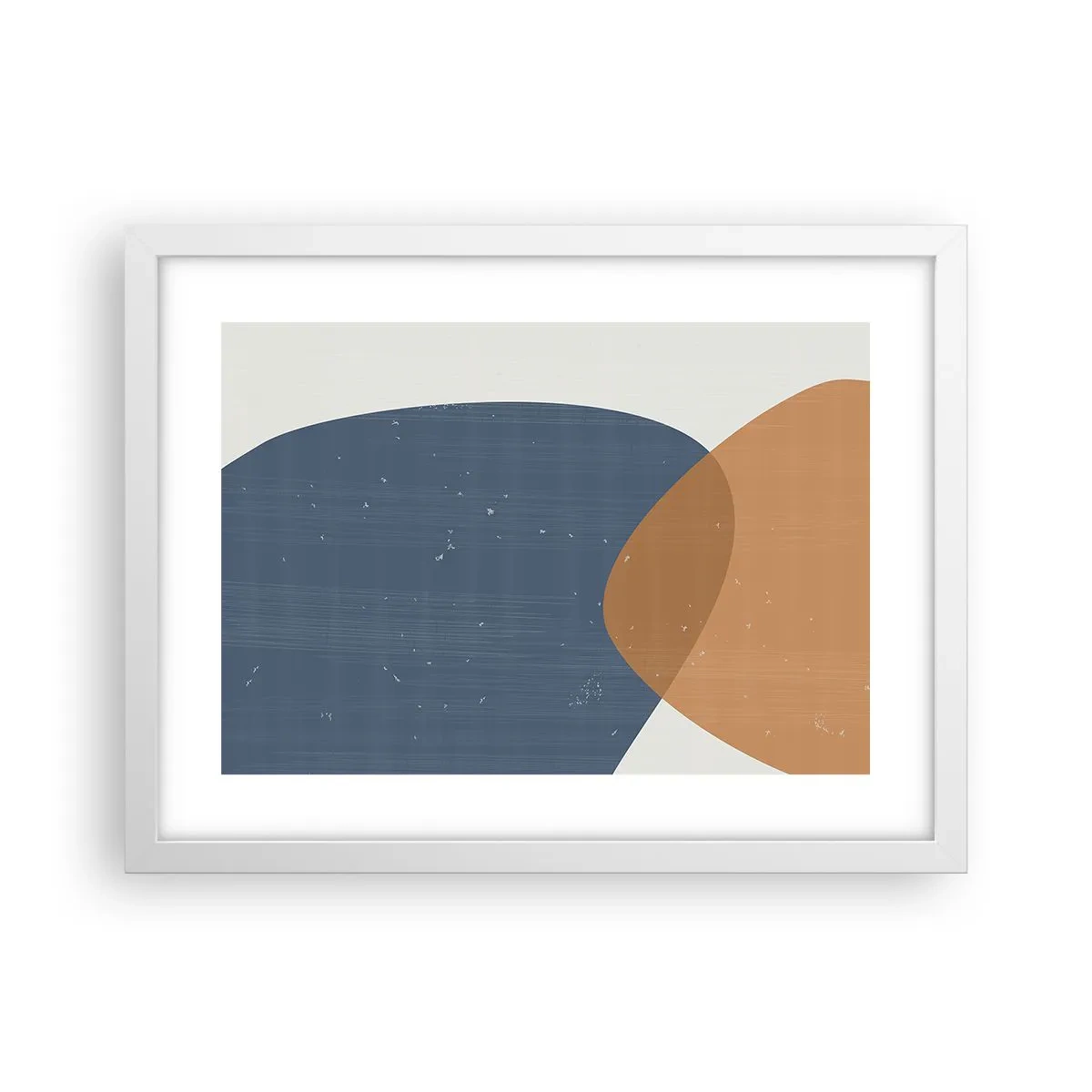 Poster in white frmae - Ovals and Intersections - 40x30 cm