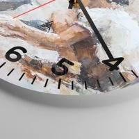 Clock face with numbers