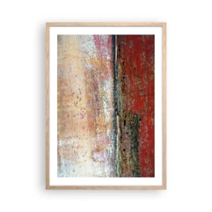 Poster in light oak frame - Might Be the Sea - 50x70 cm