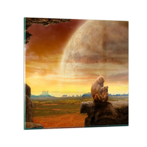 Glass picture - Love Is the Same Everywhere - 40x40 cm