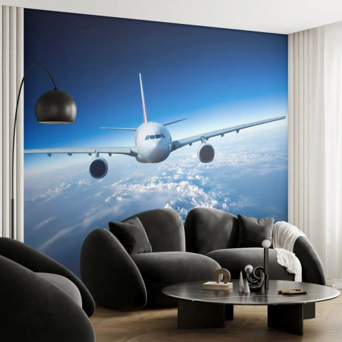 Photo Wallpaper Premium Canvas - I Am Flying - Plane, Aircraft, Trip - 400x280 cm