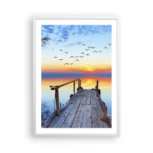 Poster in white frmae - Time to Come Back… - 50x70 cm