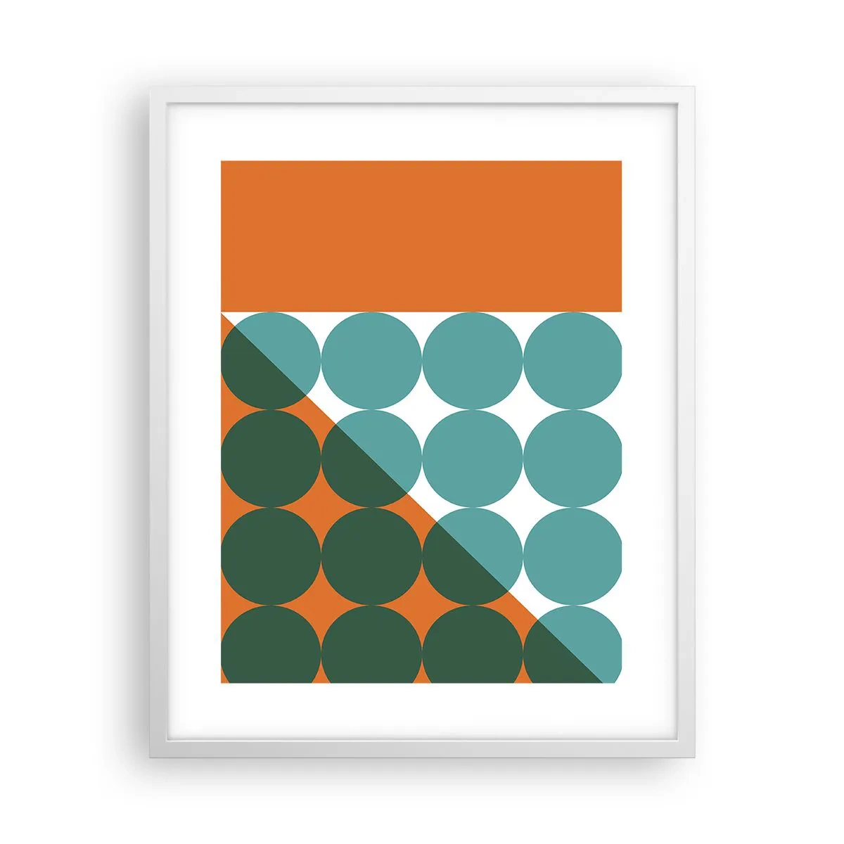 Poster in white frmae - Upwards and Diagonally - 40x50 cm