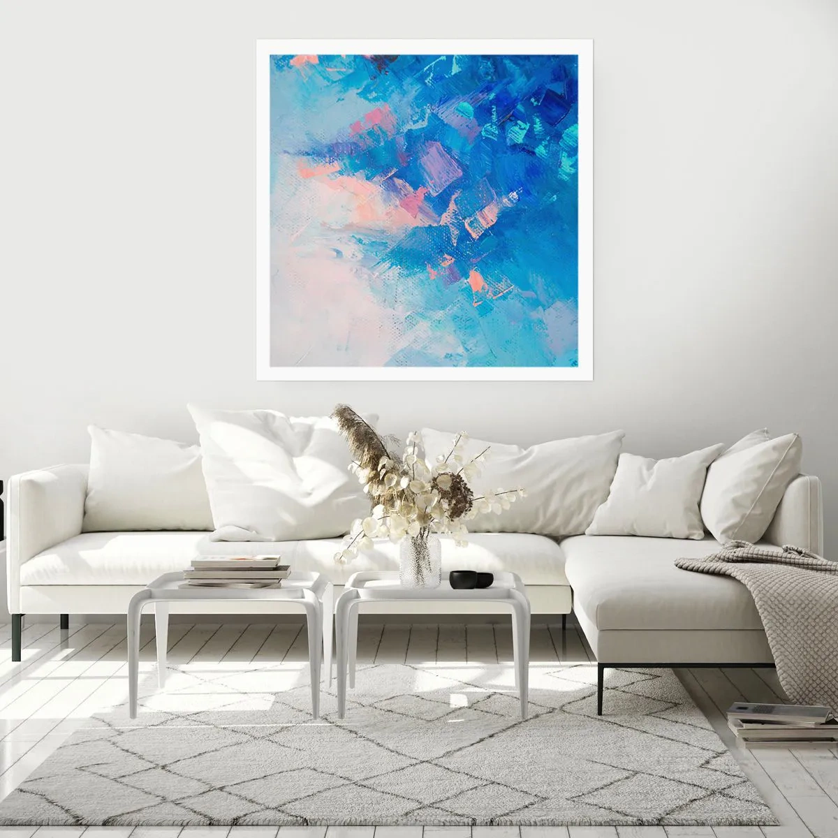 Poster - Winter Abstract - 50x50 cm