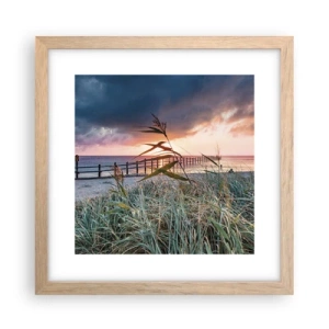 Poster in light oak frame - Not Gone with the Wind - 30x30 cm