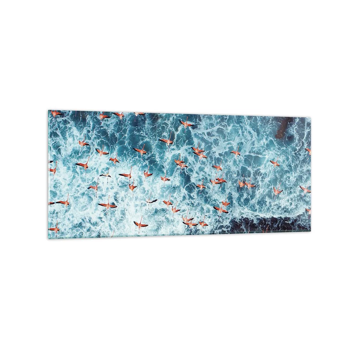 Glass picture - Seaside Parade - 120x50 cm