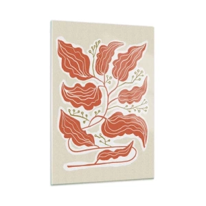 Glass picture - Folk and Coral - 50x70 cm