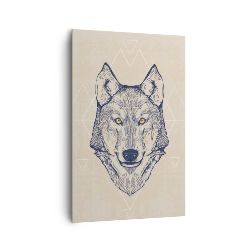 Canvas picture - Alpha with a Piercing Eyes - 80x120 cm