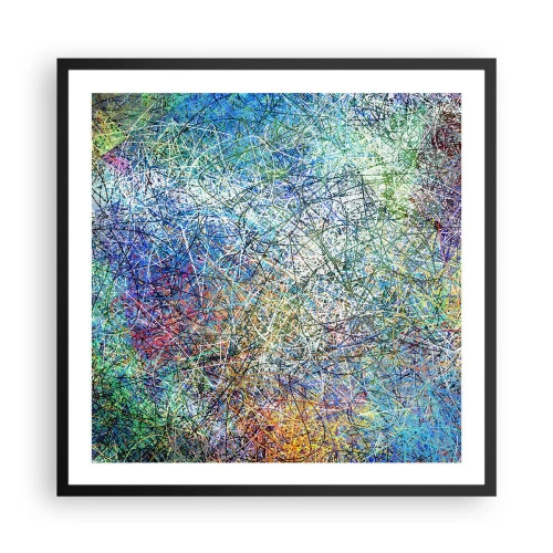 Poster in black frame - It's Not So Simple - 60x60 cm