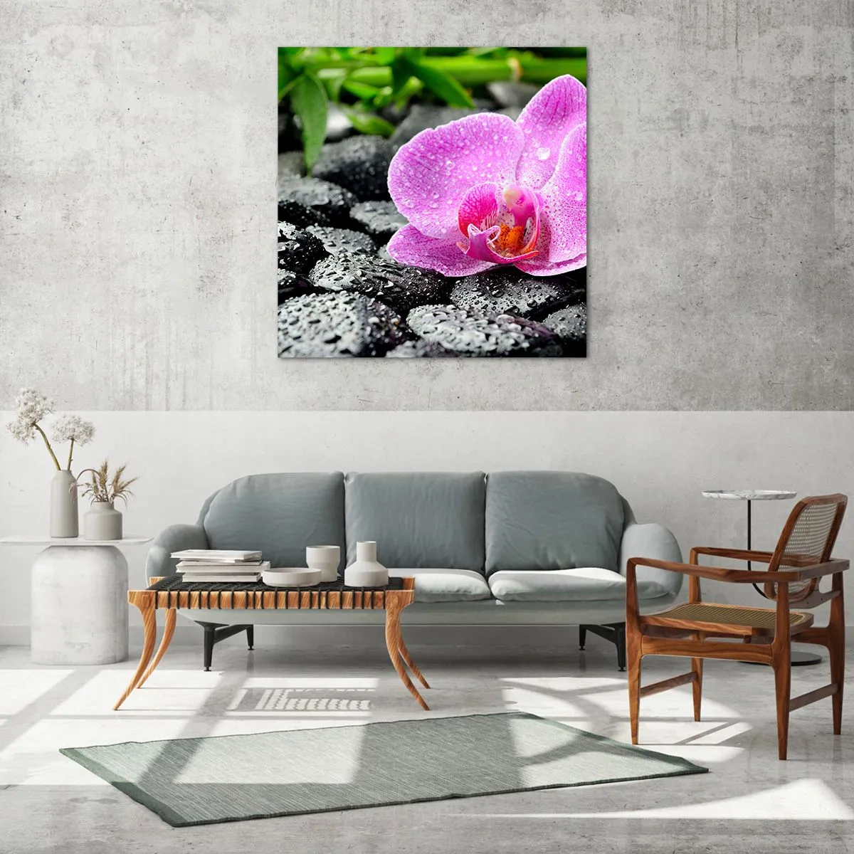 Glass picture - Like an Open Heart - 40x40 cm