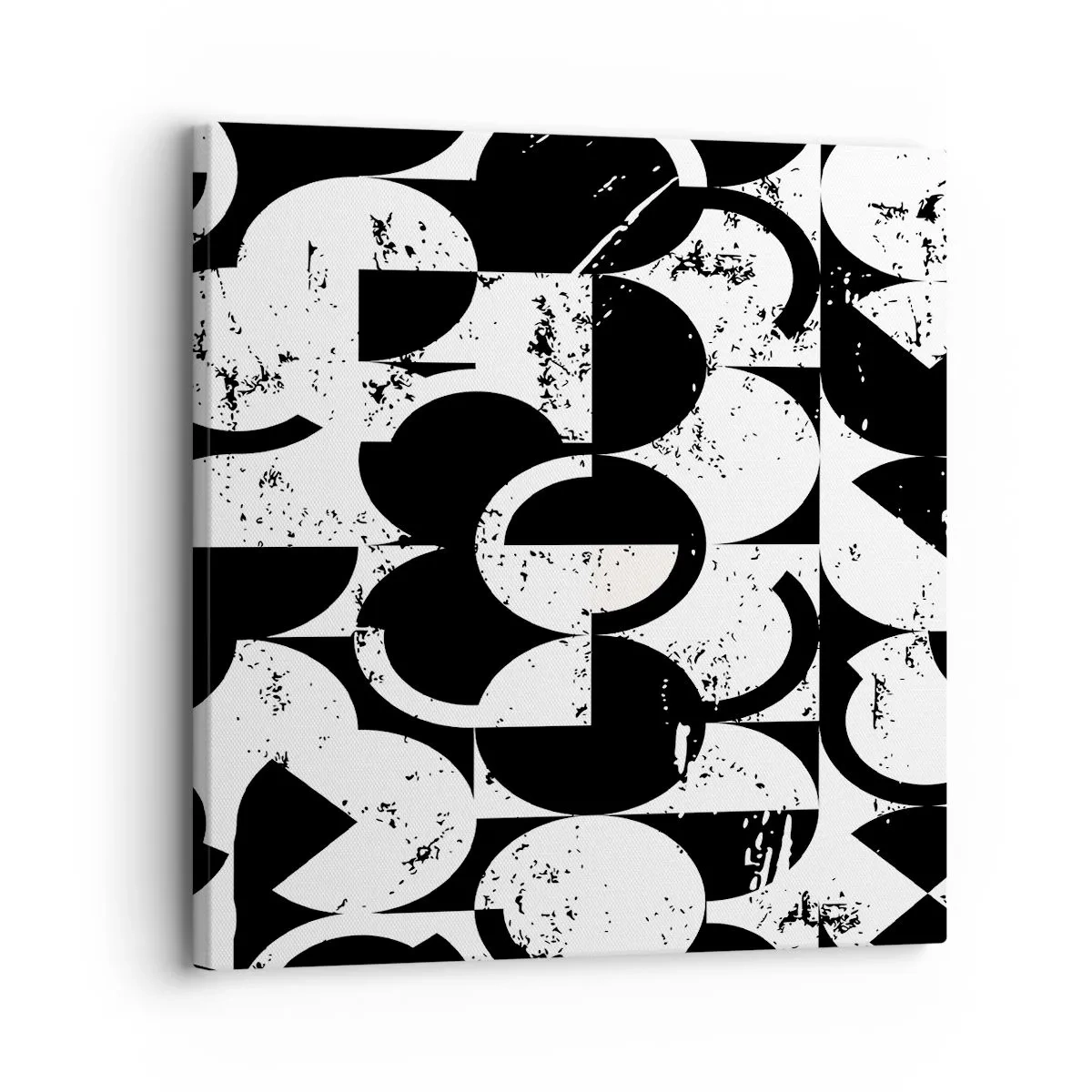 Canvas picture - White Is White and Black Is Black - 30x30 cm