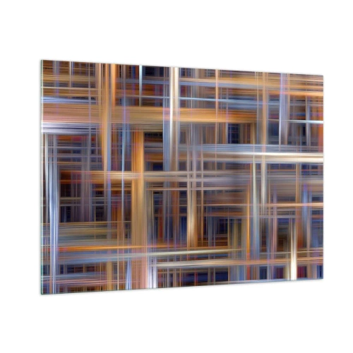 Glass picture - Light Woven - 100x70 cm
