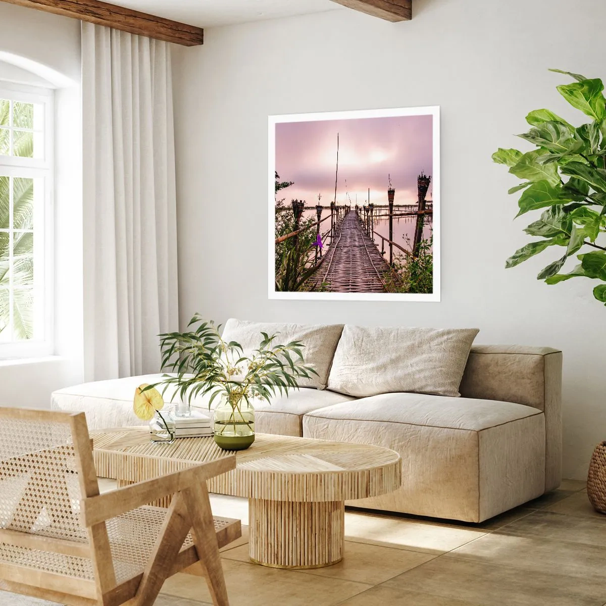 Poster - Peace and Quiet of Asia - 50x50 cm