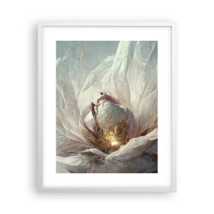 Poster in white frmae - It Blooms Once Every Hunderd Years - 40x50 cm