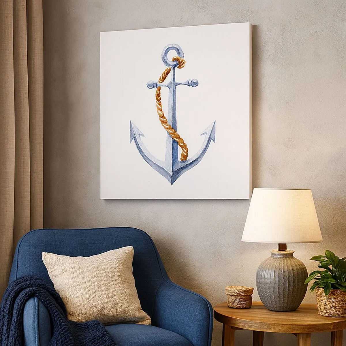 Canvas picture - Ahoy Adventure! - 30x30 cm