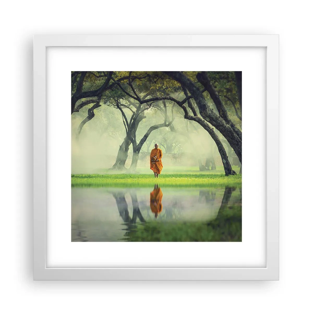 Poster in white frmae - On the Way to Enlightenment - 30x30 cm