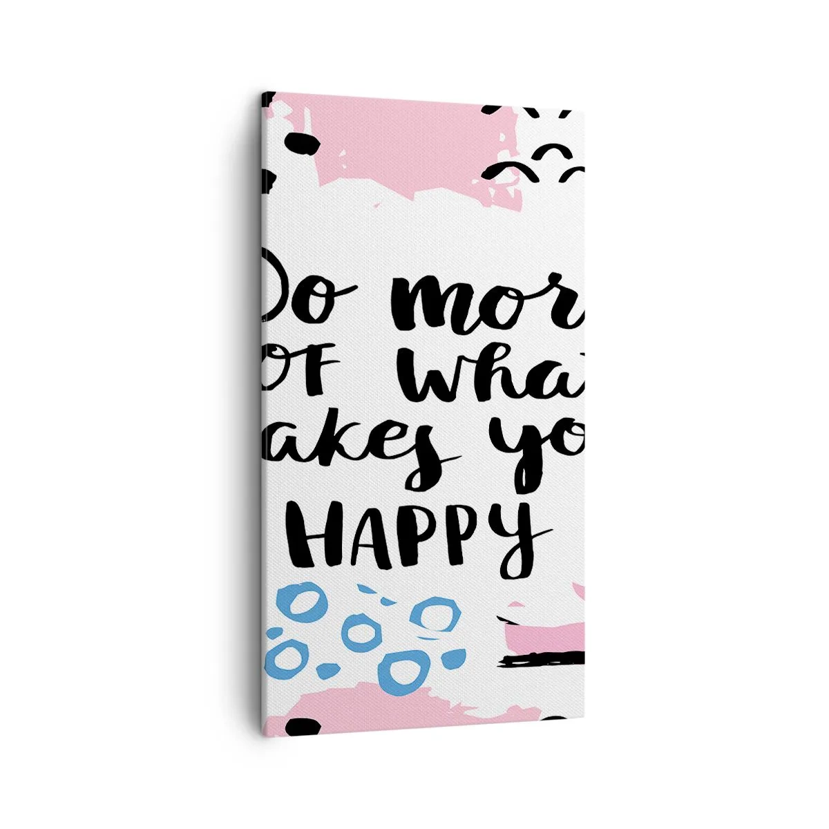 Canvas picture - How To Be Happy - 45x80 cm
