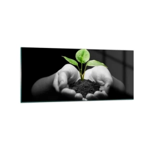 Glass picture - I Love Nature, I Protect It - 120x50 cm