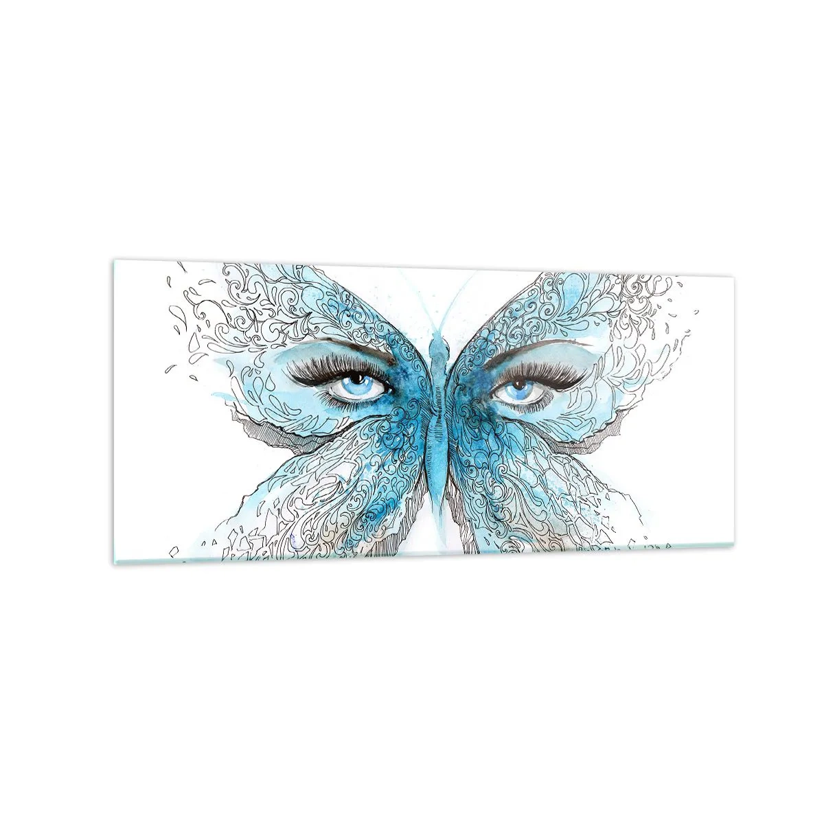 Glass picture - Eros Praying Mantis - 120x50 cm