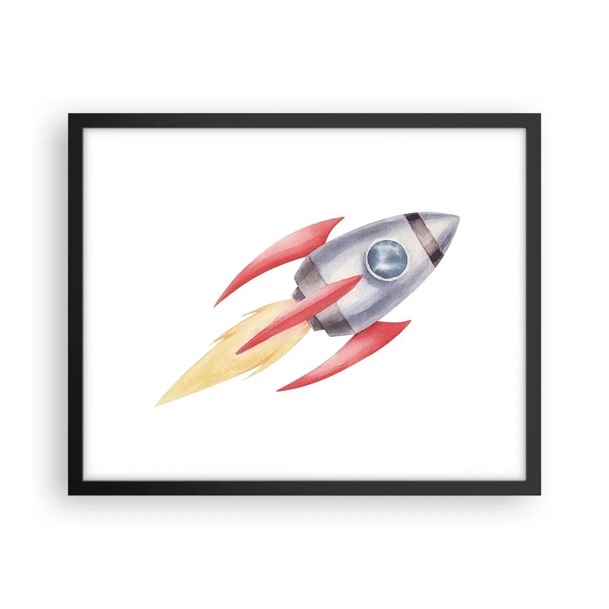 Poster in black frame - Higher, Faster, Further - 50x40 cm