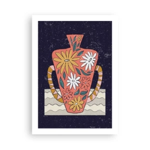Poster - Painted Vase - 50x70 cm