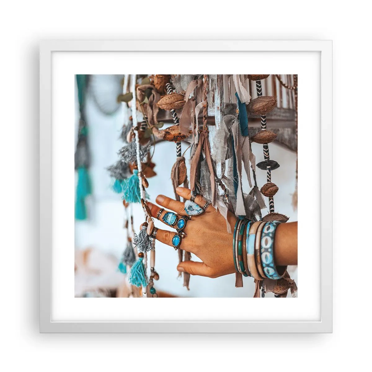 Poster in white frmae - Local Treasures - 40x40 cm