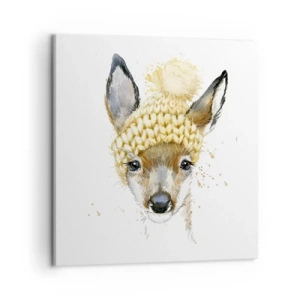 Canvas picture - For Winter in a Snowy Forest - 50x50 cm