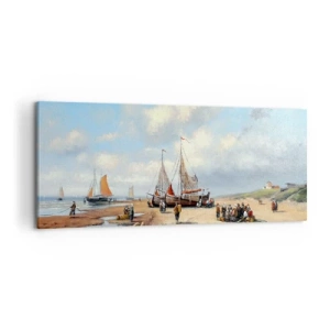 Canvas picture - After a Successful Catch - 120x50 cm