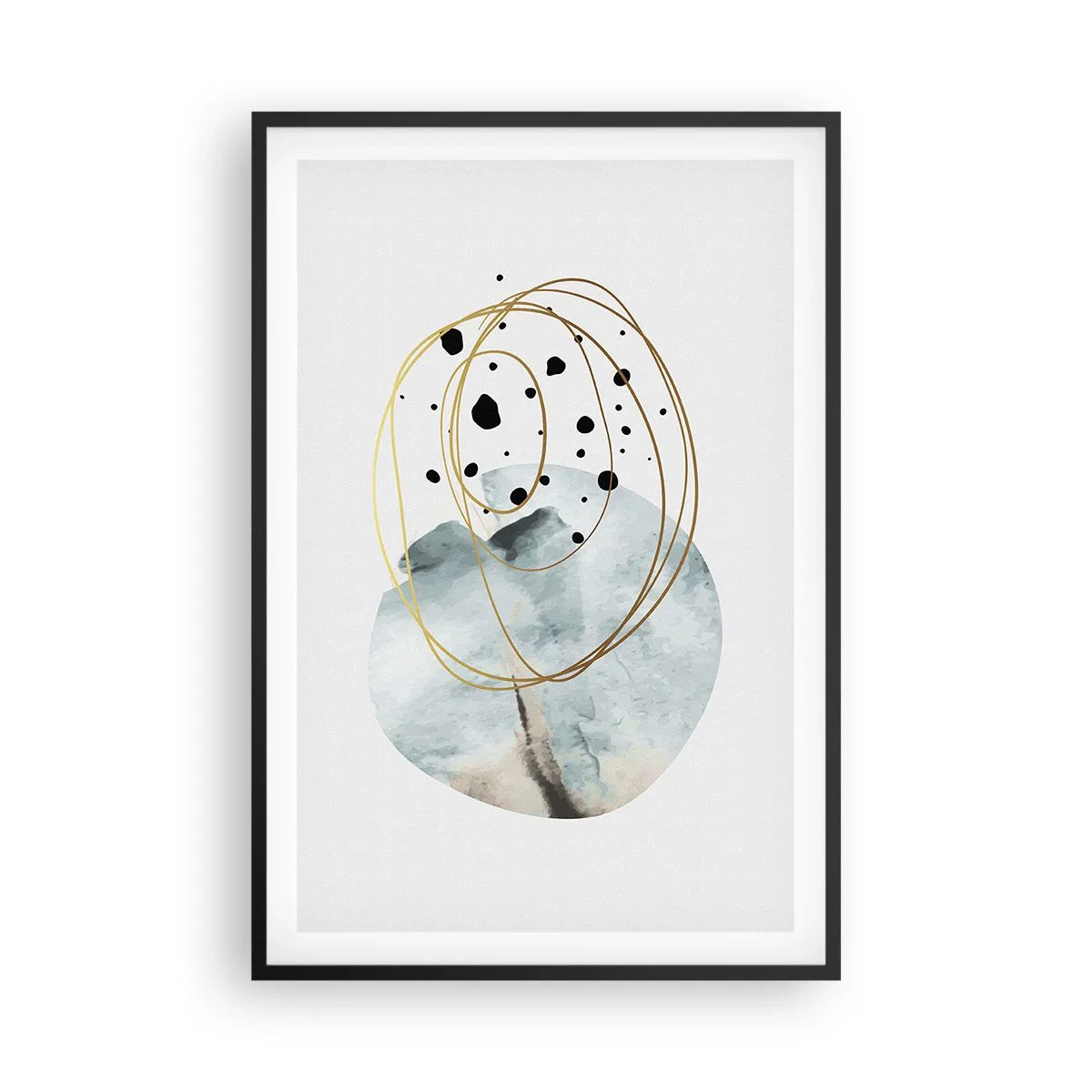 Poster in black frame - In the Embrace of Space - 61x91 cm