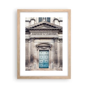 Poster in light oak frame - Gate to the Spiritual World - 30x40 cm