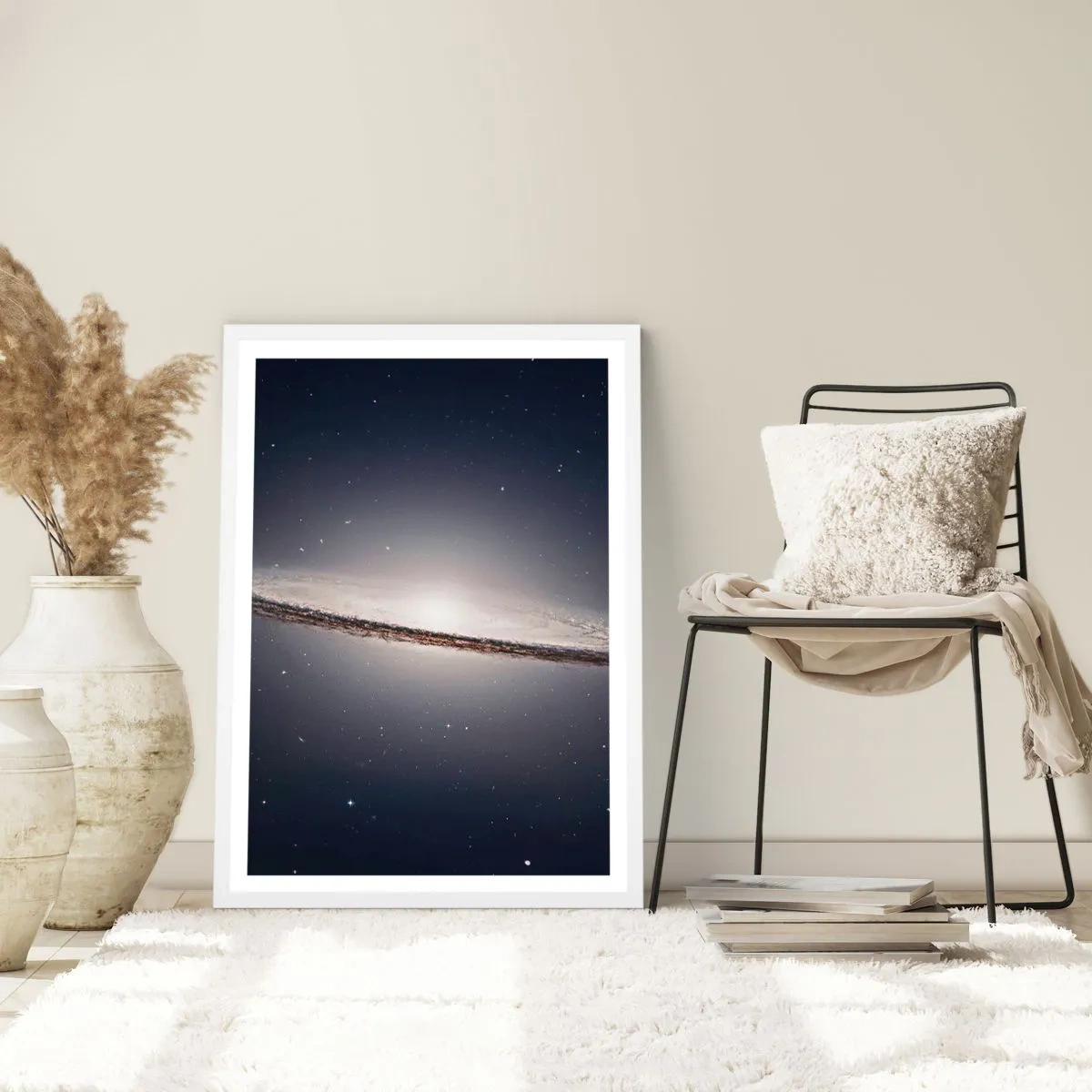 Poster in white frmae - A Long Time Ago in a Distant Galaxy - 50x70 cm