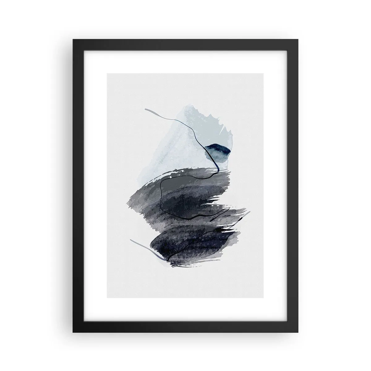Poster in black frame - Intensity and Movement - 30x40 cm