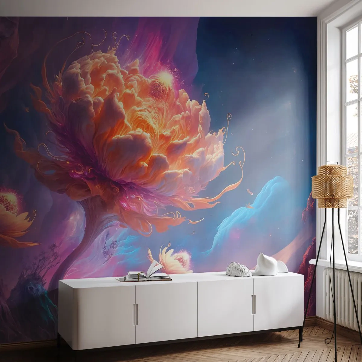 Photo Wallpaper Premium Sand - Another World - Fantastic, Land, Flowers - 450x315 cm
