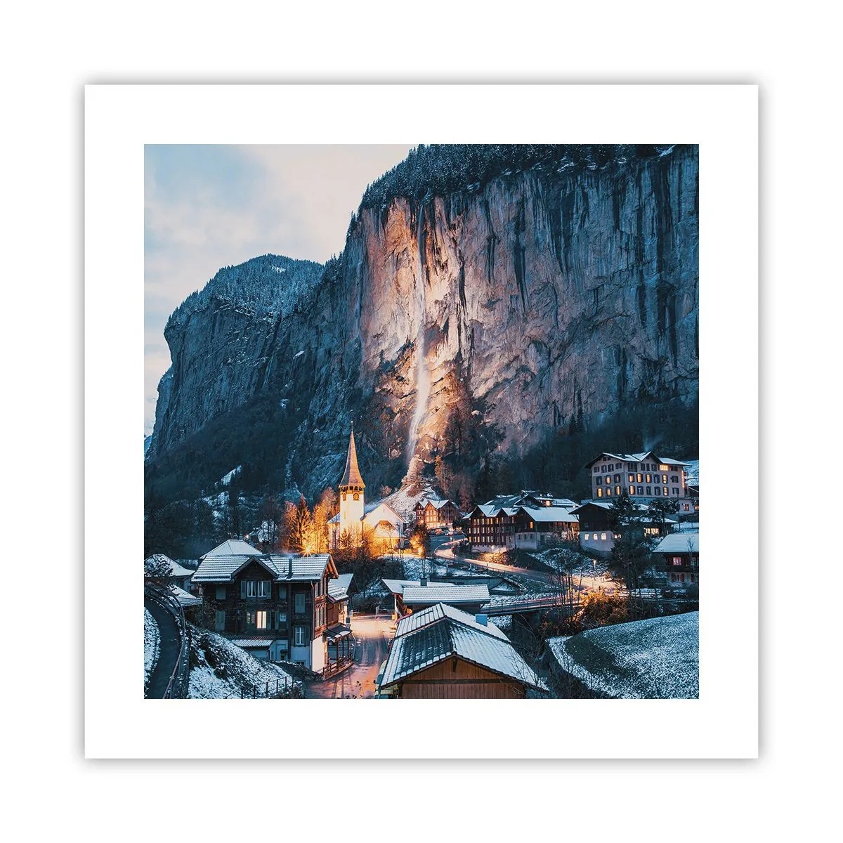 Poster - Sparkling Winter Spirit - 40x40 cm