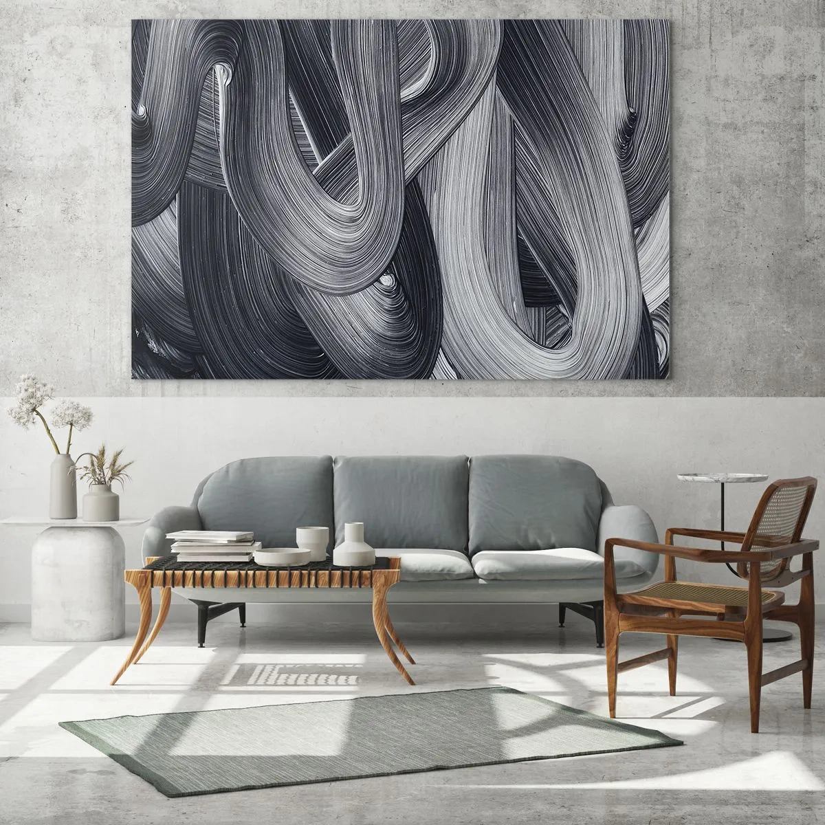 Glass picture - Fluidity of Reality - 120x50 cm