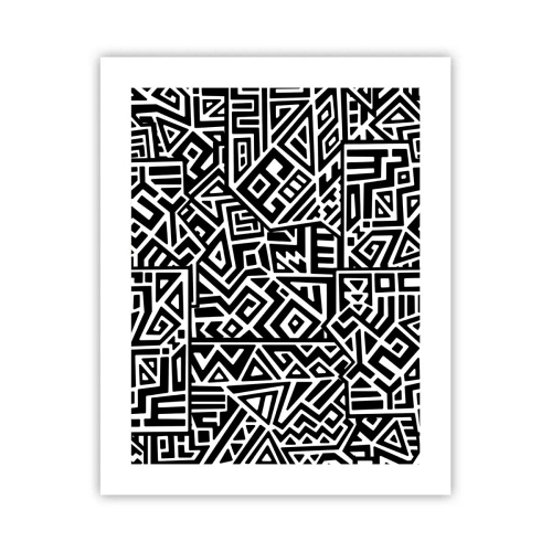 Poster - Precolumbian Composition - 40x50 cm