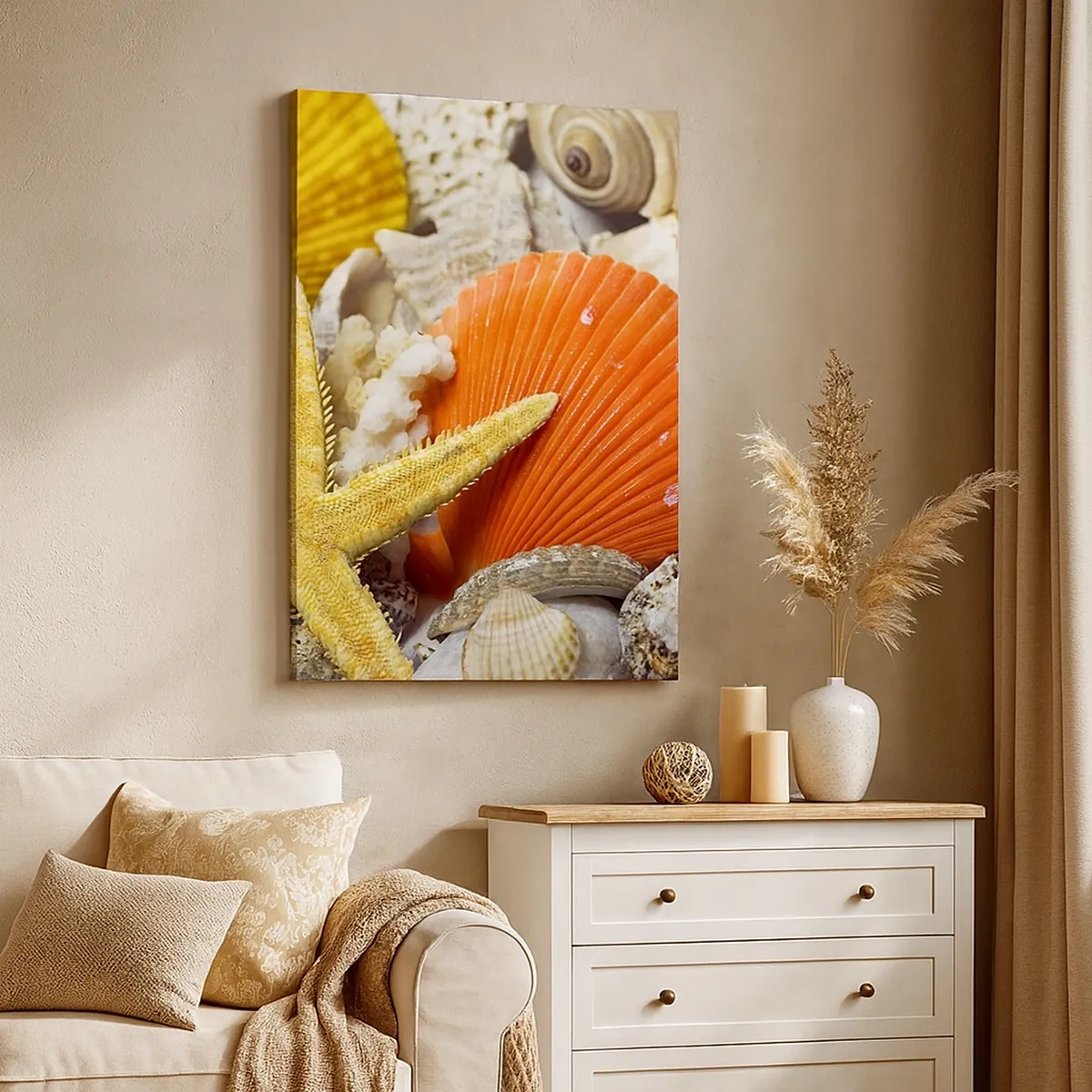 Canvas picture - Treasures of the Ocean - 50x70 cm
