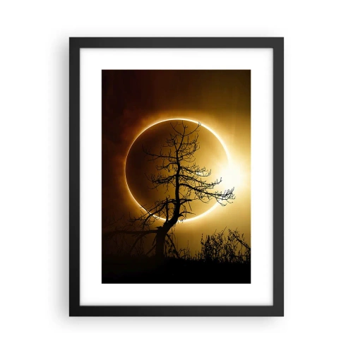 Poster in black frame - Total Eclipse - 30x40 cm