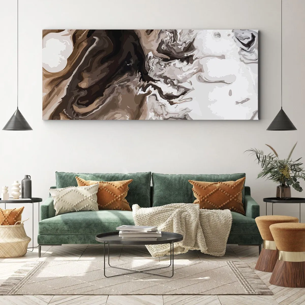 Canvas picture - Counterbalance of Colours - 140x50 cm