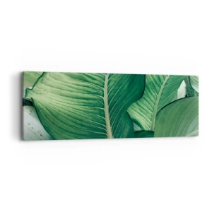 Canvas picture - Life in Intense Green Colour - 90x30 cm