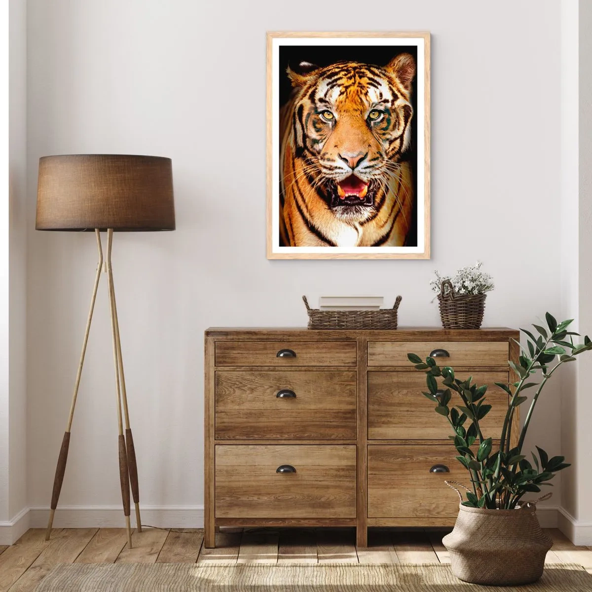 Poster in light oak frame - Wild at Heart - 30x40 cm