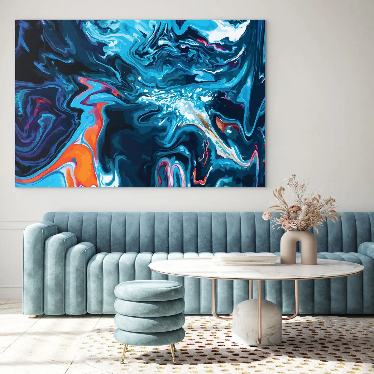 Glass picture - Into the Interior of the Sky - 120x80 cm