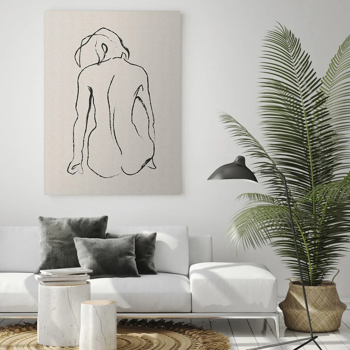 Glass picture - Woman Nude - 50x70 cm