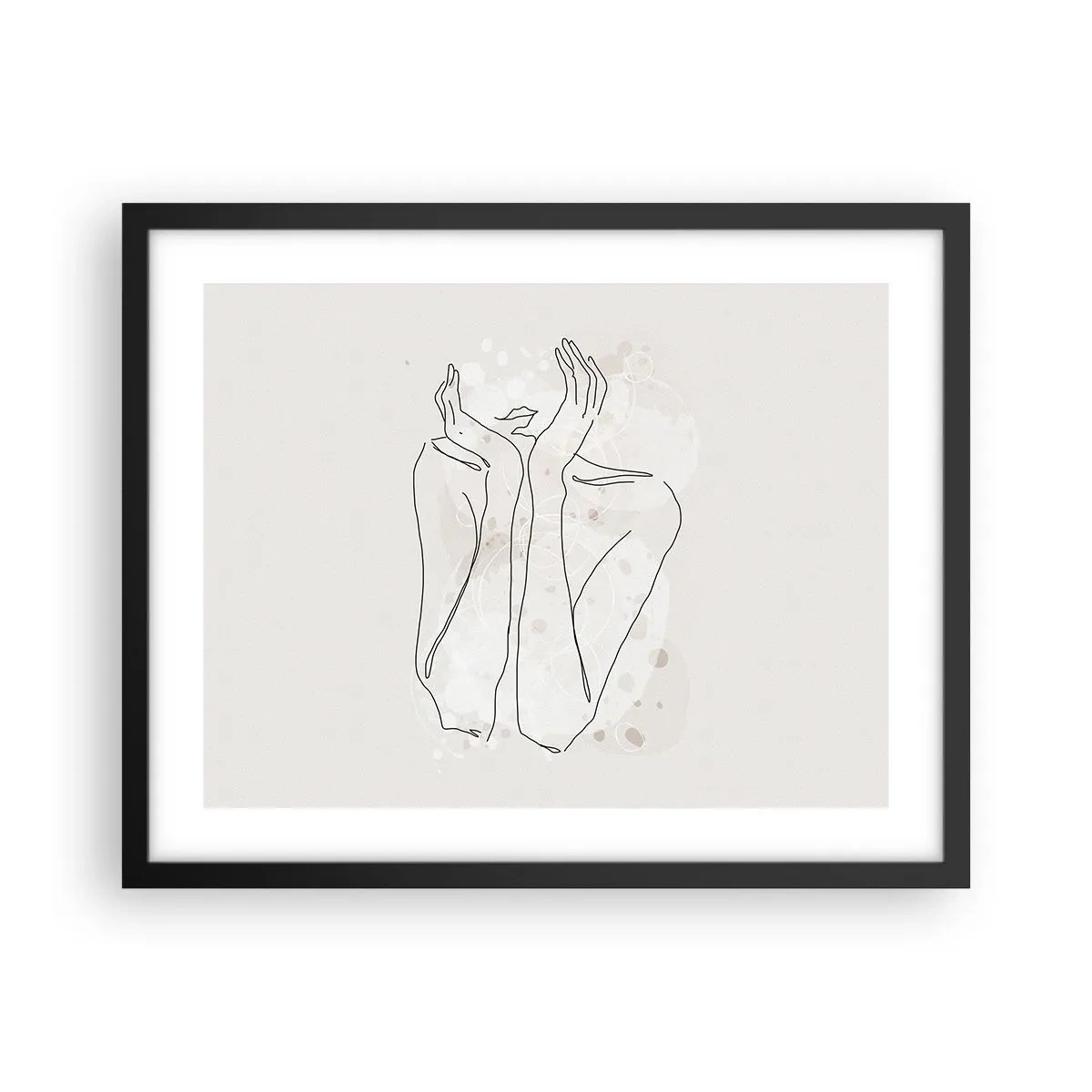Poster in black frame - Dreamful Moment - 50x40 cm